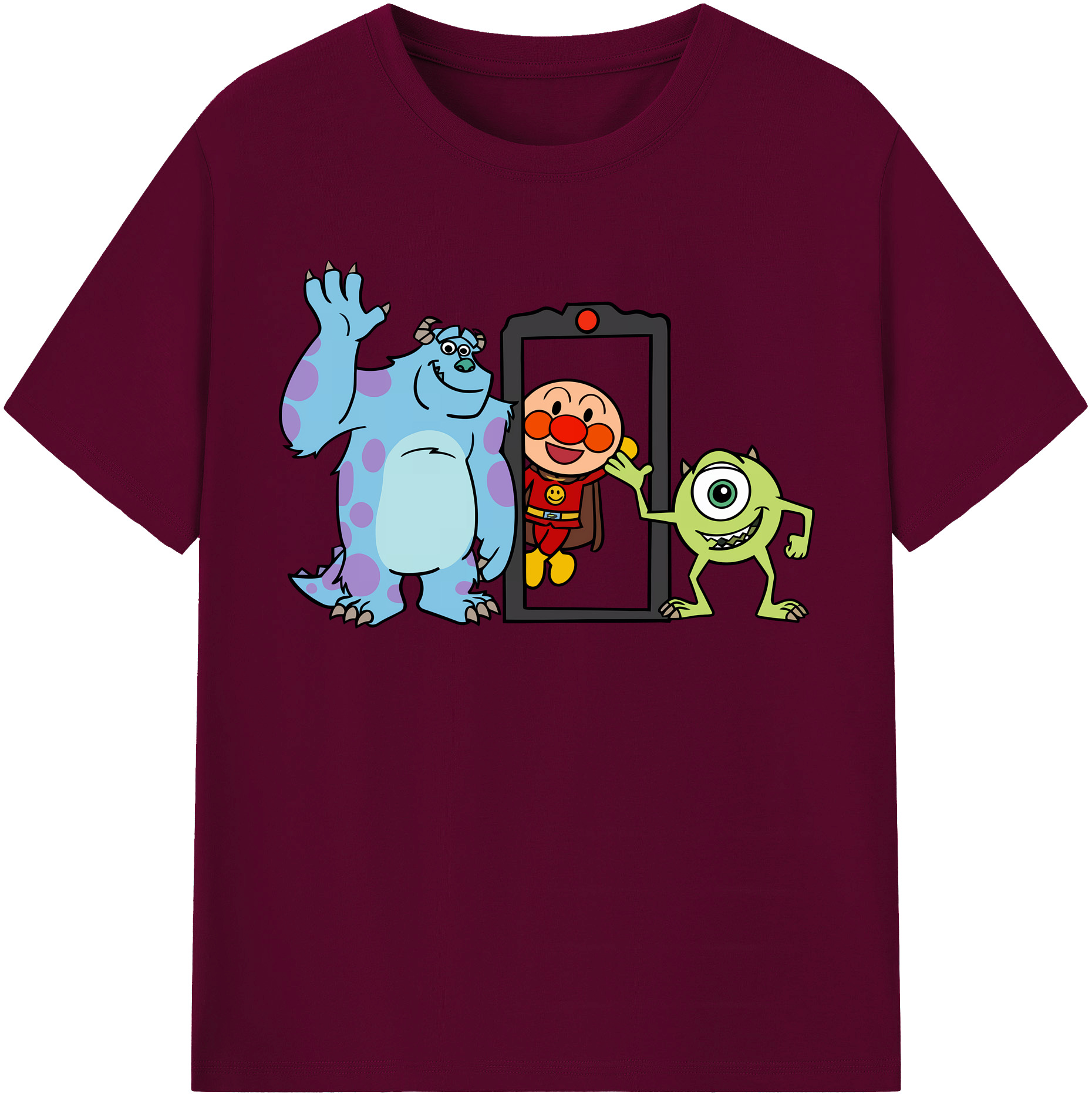 （画像用） アンパンマン Anpanman レディースカジュアルプリントTシャツ（綿100％）